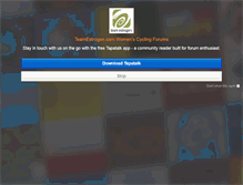 Tablet Screenshot of forums.teamestrogen.com